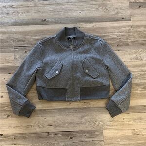 Forever 21 women’s Gray Cropped Jacket